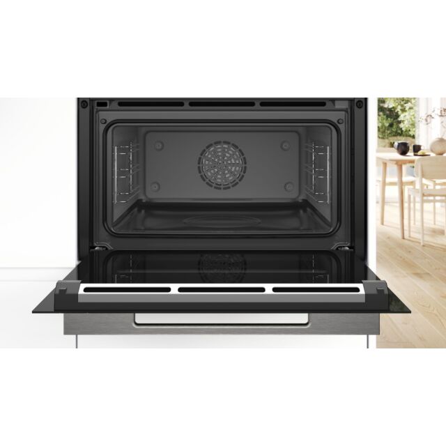 Bosch CSG7584B1 Series 8, Built-in compact oven with steam function, 60 x 45 cm, Black