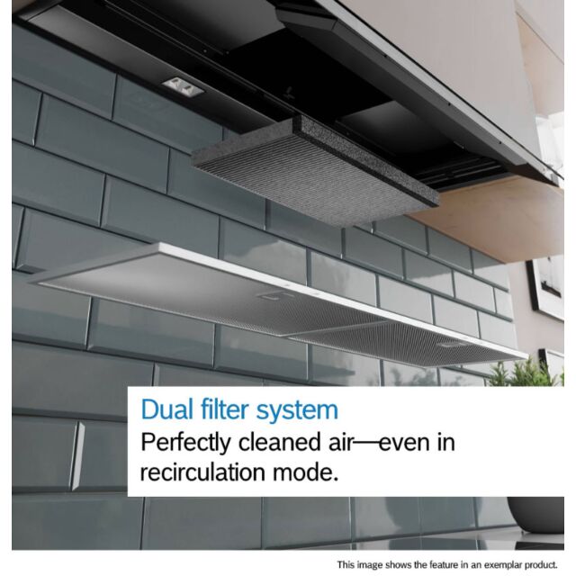 Series 2, Integrated Design Hood, 80 cm, Matt black