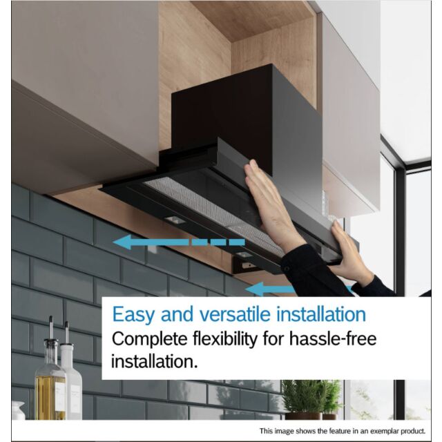Series 2, Integrated Design Hood, 80 cm, Matt black