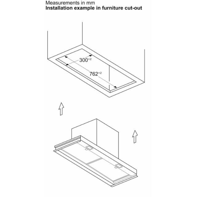 Series 2, Integrated Design Hood, 80 cm, Matt black