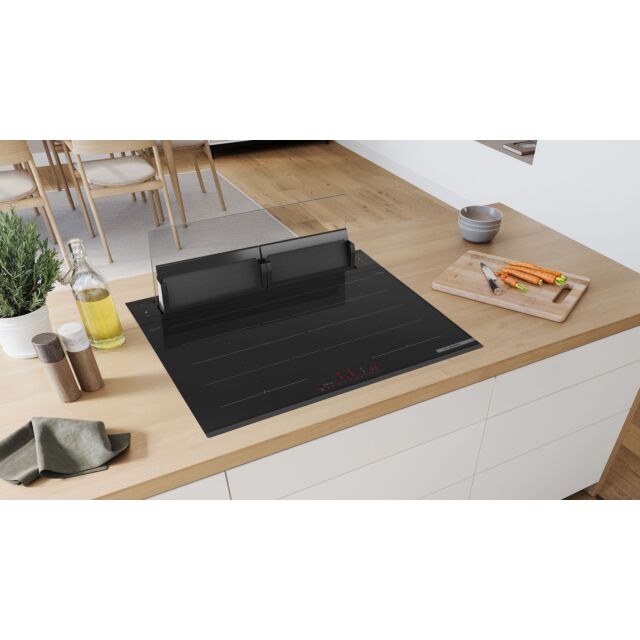Bosch DDW88MM60B Series 8, Downdraft hood, 80 cm, clear glass