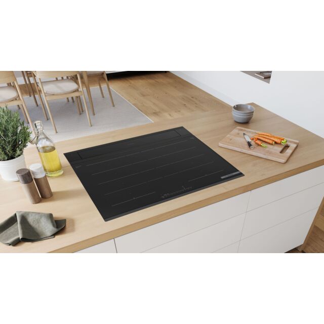 Bosch DDW88MM60B Series 8, Downdraft hood, 80 cm, clear glass