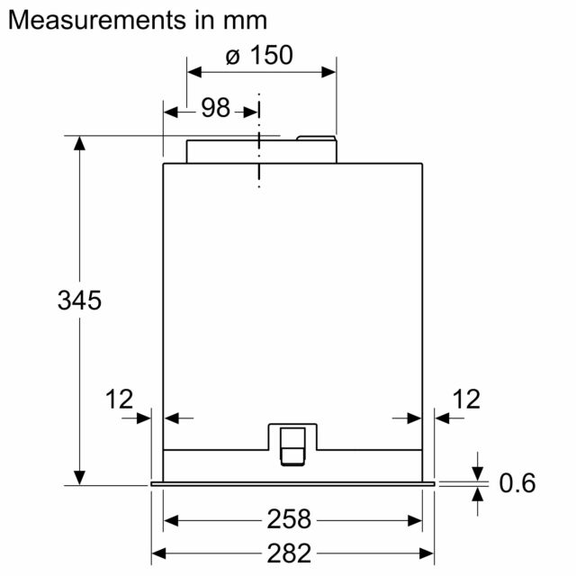 Bosch DLN56AC60B 52cm, 3 speeds + intensive, LED lights