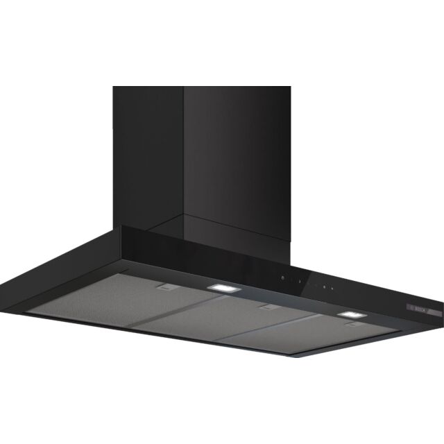 Series 6, Wall-mounted cooker hood, 90 cm, Matt black