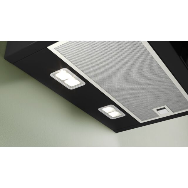 Bosch DWK87FN60B Series 4, Wall-Mounted Cooker Hood, 80 Cm, Clear Glass Black Printed