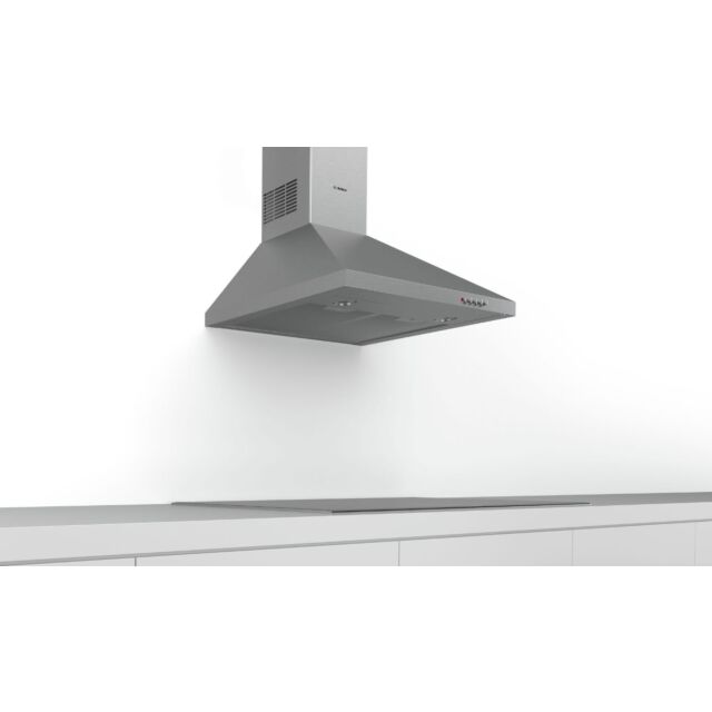 Bosch DWP64CC50M 60cm wide, pyramid design, push buttons, 3 speeds, LED lights. Recirculating kit: D