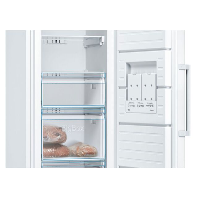 Bosch GSN36VWEPG 186x60 NoFrost Upright Freezer, 7 Compartments including 2 BigBox and EasyAccess Sh