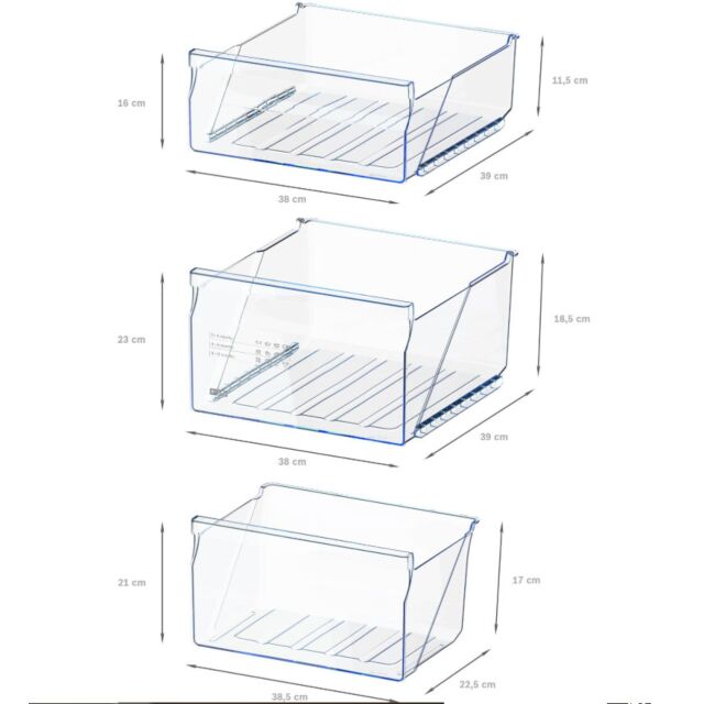 Bosch GTV15NWEBG 85x56cm Undercounter Freezer, 3 Compartments, Integrated horizontal handle, door al