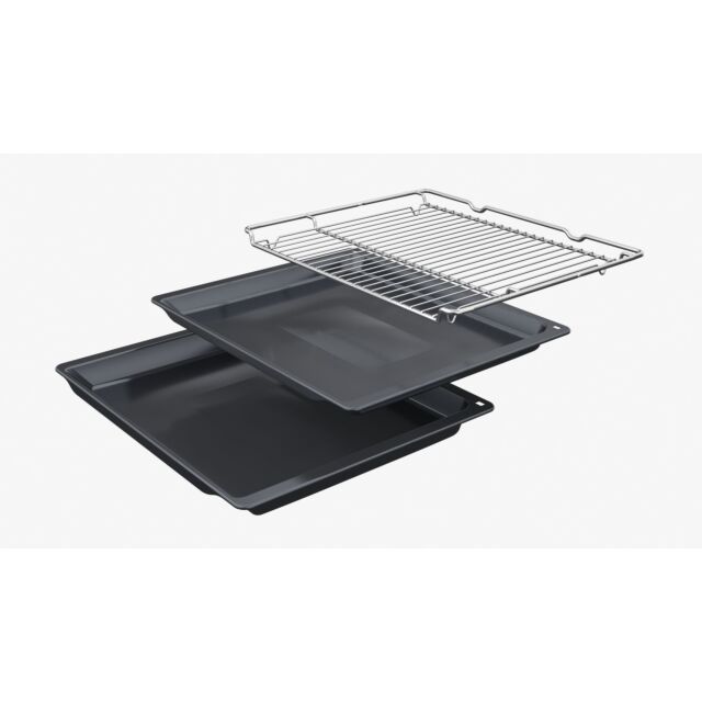 Bosch HMG7764B1B Series 8, Built-in oven with microwave function, Electronic, 14 functions  60 x 60 cm, Black 
