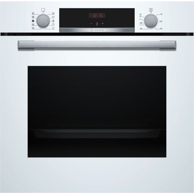 Bosch HQA534BW3B Series 4, Built-in oven with added steam function, 60 x 60 cm, White