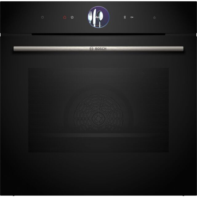 Bosch HRG7764B1B Series 8, Built-in oven with added steam function, 60 x 60 cm, Black