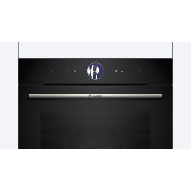 Bosch HSG7364B1B Series 8, Built-in oven with steam function,  Electronic, 21 functions, 60 x 60 cm, Black