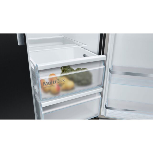 Bosch KAD93ABEP Series 6, American side by side, 178.7 x 90.8 cm, Black, Total No Frost