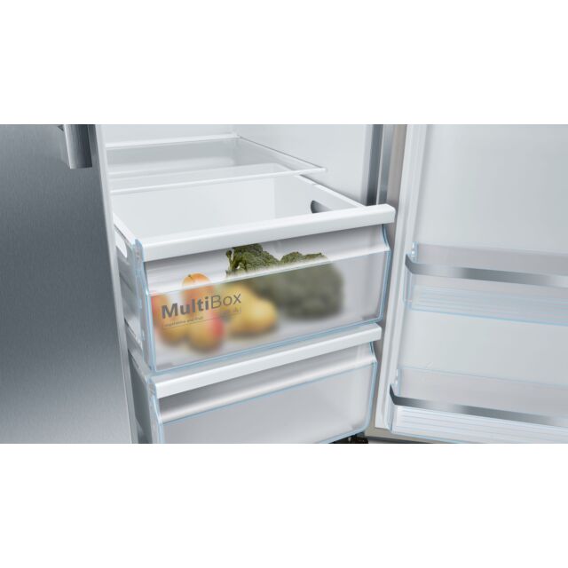 Bosch KAD93AIERG Series 6, American side by side, 178.7 x 90.8 cm, Brushed steel anti-fingerprint