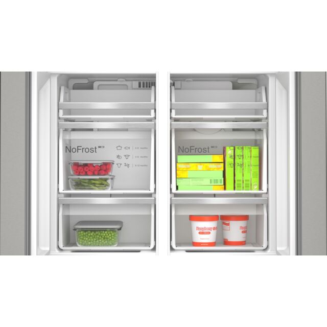 Bosch KFD96APEA Series 6, French Door Bottom Freezer, Multi Door, 183 X 90.5 Cm, Brushed Steel Anti-