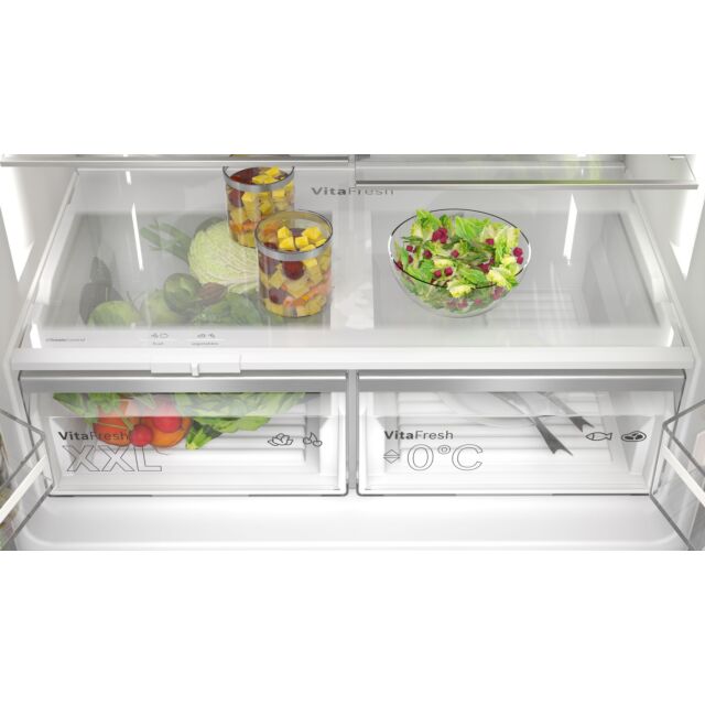 Bosch KFD96APEA Series 6, French Door Bottom Freezer, Multi Door, 183 X 90.5 Cm, Brushed Steel Anti-