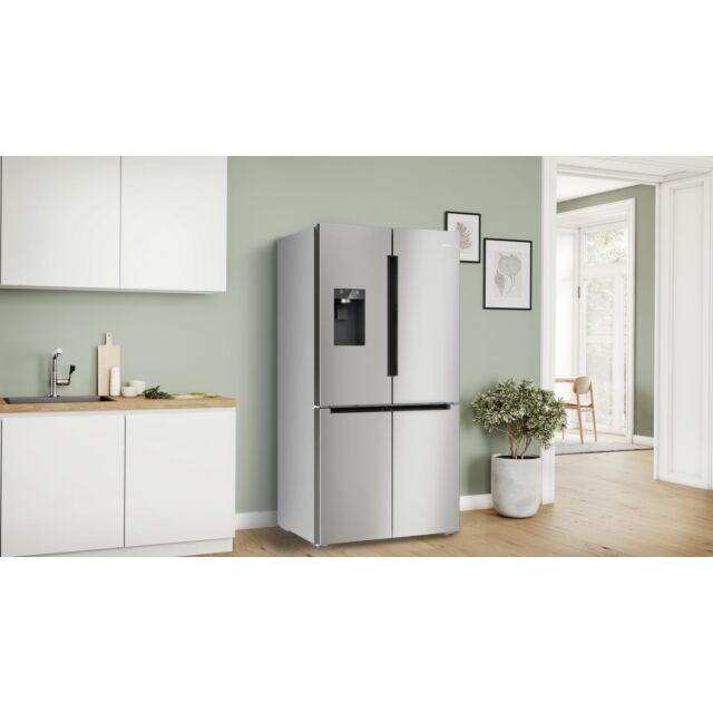 Bosch KFD96APEA Series 6, French Door Bottom Freezer, Multi Door, 183 X 90.5 Cm, Brushed Steel Anti-