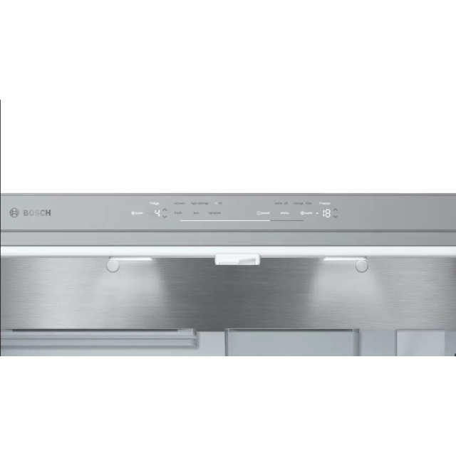 Bosch KFF96PIEP 183 x 91 x 71 FDBM French Door style, pullout bottom freezer drawer, plumbed for ice