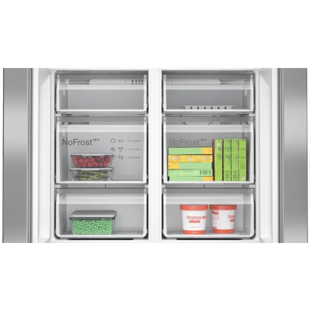 Bosch KFN96APEAG 183 x 91 x 73 Multi Door style, 4 doors, 2 separate noFrost bottom freezer sections