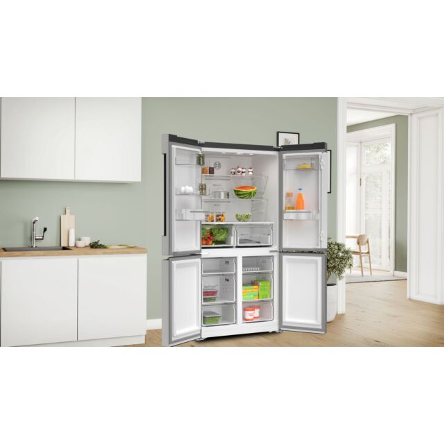 Bosch KFN96VPEAG 183 x 91 x 73 Multi Door style, 4 doors, 2 separate noFrost bottom freezer sections