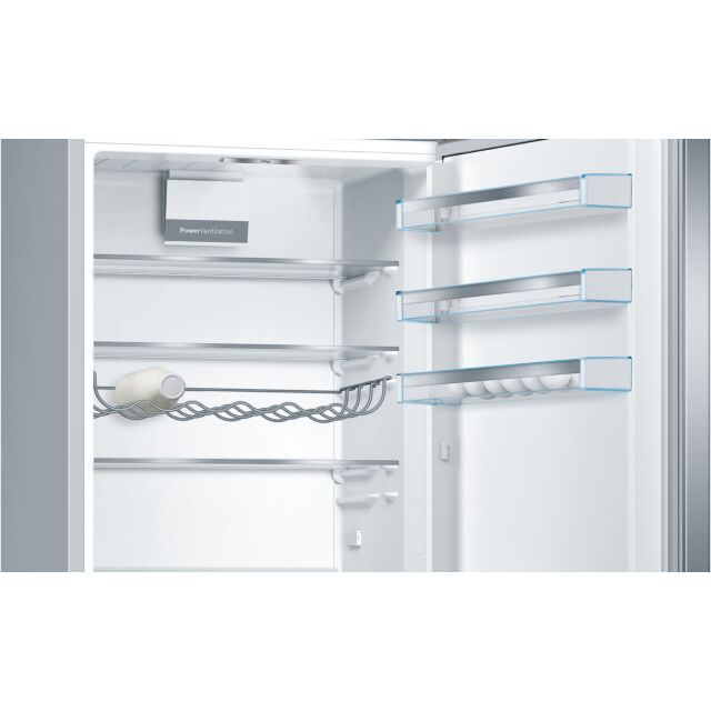 Bosch KGE49AICAG Series 6, Low Frost Free-standing fridge-freezer with freezer at bottom, 201 x 70 cm