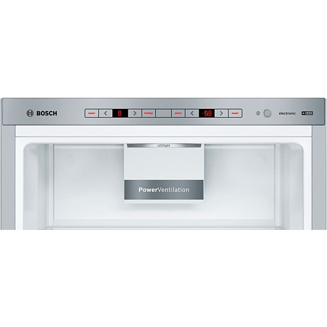 Bosch KGE49AICAG Series 6, Low Frost Free-standing fridge-freezer with freezer at bottom, 201 x 70 cm