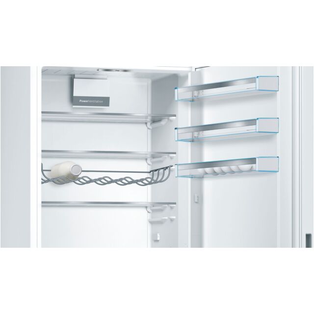 Bosch KGE49AWCAG Series 6, Low Frost Free-standing fridge-freezer with freezer at bottom, 201 x 70 cm, White