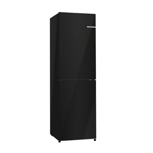 Bosch KGN27NBEAG Series 2, Free-standing fridge-freezer with freezer at bottom, 182.4 x 55 cm, Black