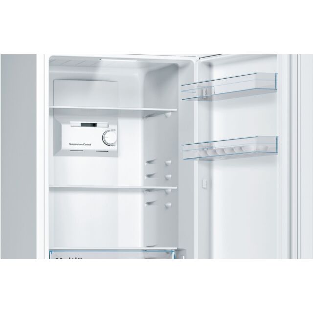 Bosch KGN33NWEBG Series 2, Free-standing fridge-freezer with freezer at bottom, 176 x 60 cm, White