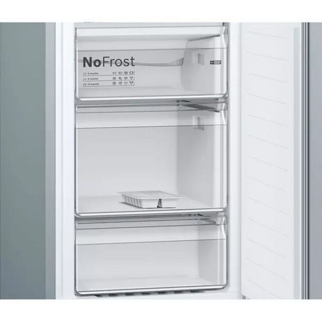 Bosch KGN34NLEAG Serie 2 186x60 NoFrost fridge freezer - Silver