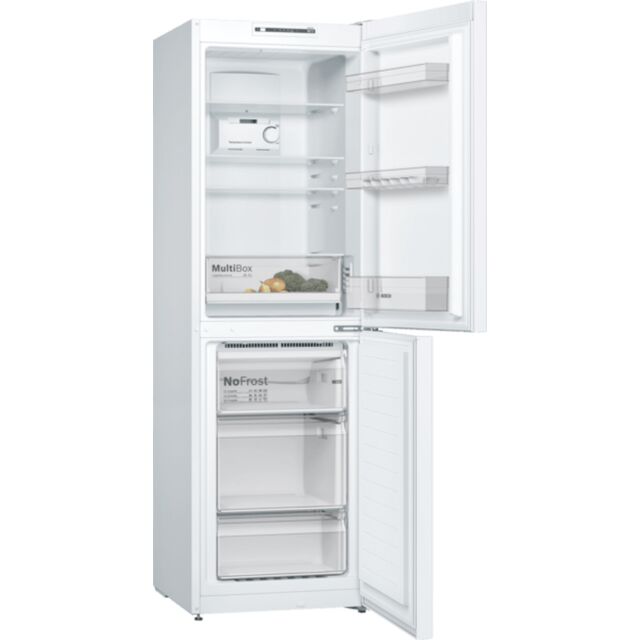 Bosch KGN34NWEAG Series 2, Free-standing Frost Free fridge-freezer 186 x 60 cm, White