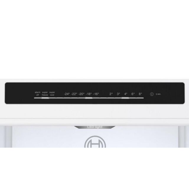 Bosch KGN362LDFG Series 4, Frost Free Free-standing fridge-freezer, 186 x 60 cm, Stainless steel look