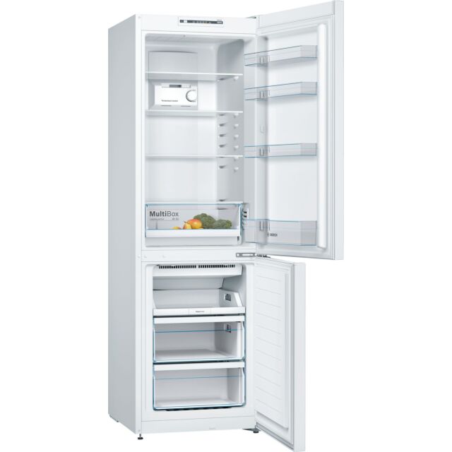 Bosch KGN36NWEAG Serie 2 186x60 NoFrost fridge freezer, MultiBox, MultiAirflow, LED light  - White