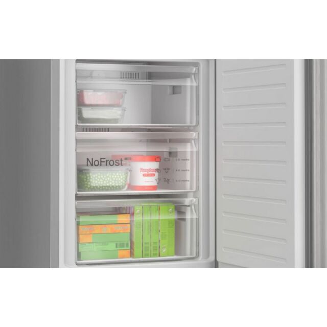 Bosch KGN392LAGG 60Cm 60/40 Total No Frost Fridge Freezer - Stainless Steel Look