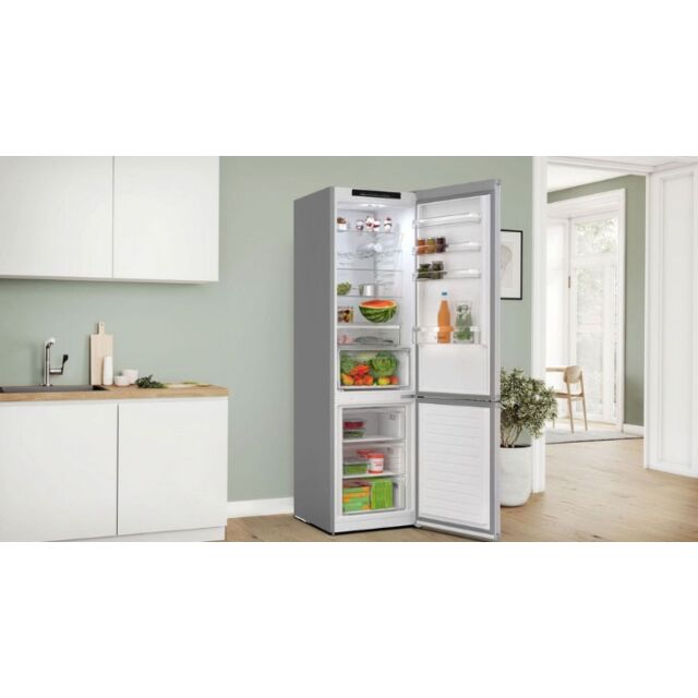 Bosch KGN392LAGG 60Cm 60/40 Total No Frost Fridge Freezer - Stainless Steel Look