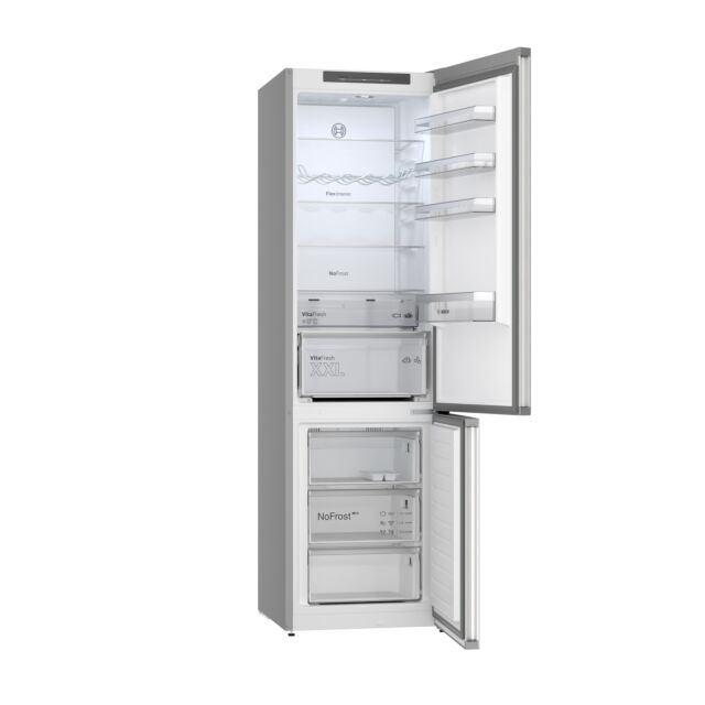 Bosch KGN392LDFG Series 4, Free-standing fridge-freezer with freezer at bottom, 203 x 60 cm, Stainless steel