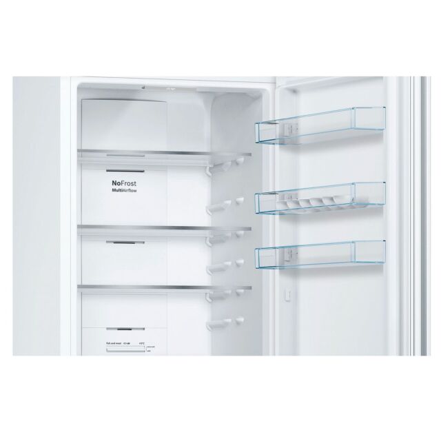 Bosch KGN392WEBG 203x60 NoFrost fridge freezer, VitaFresh, Chiller drawer, LED light, Full length in