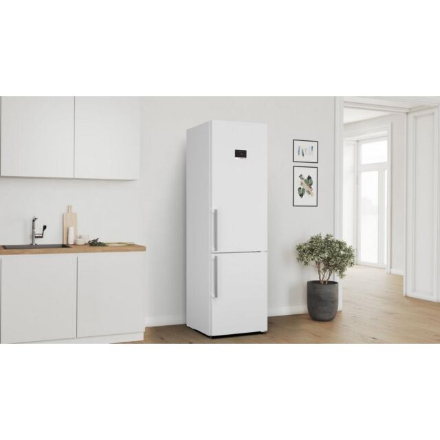 Bosch KGN39AWCTG Series 6, Frost Free Free-standing fridge-freezer with freezer at bottom, 203 x 60 cm, White