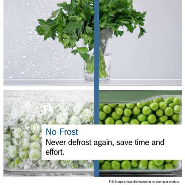 Bosch KGN39OCAFG Series 4, Free-standing fridge-freezer with freezer at bottom, 203 x 60 cm, Cast Iron, Green Collection, Total No Frost
