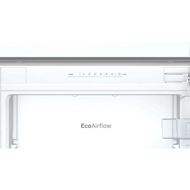 Bosch KIN86NFE0G Series 2, Built-in fridge-freezer with freezer at bottom, 177.2 x 54.1 cm, fixed hinge - White 