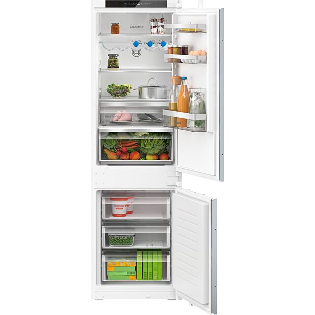Bosch KIN86VSE0G Series 4, Built-in fridge-freezer with freezer at bottom, 177.2 x 54.1 cm, sliding hinge