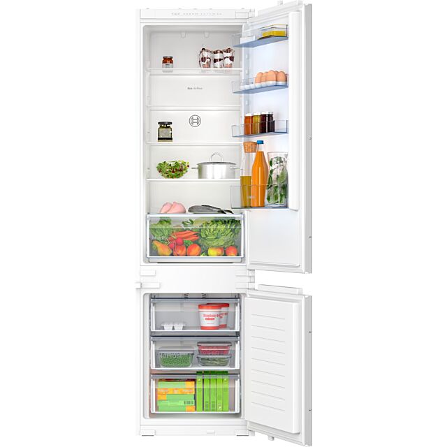 Bosch KIN96NSE0G Series 2, Built-in fridge-freezer with freezer at bottom, 193.5 x 54.1 cm, sliding hinge