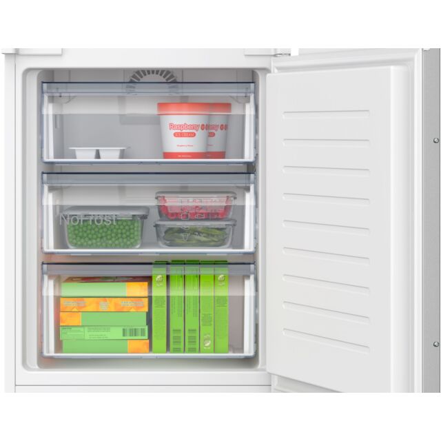Bosch KIN96NSE0G Series 2, Built-in fridge-freezer with freezer at bottom, 193.5 x 54.1 cm, sliding hinge