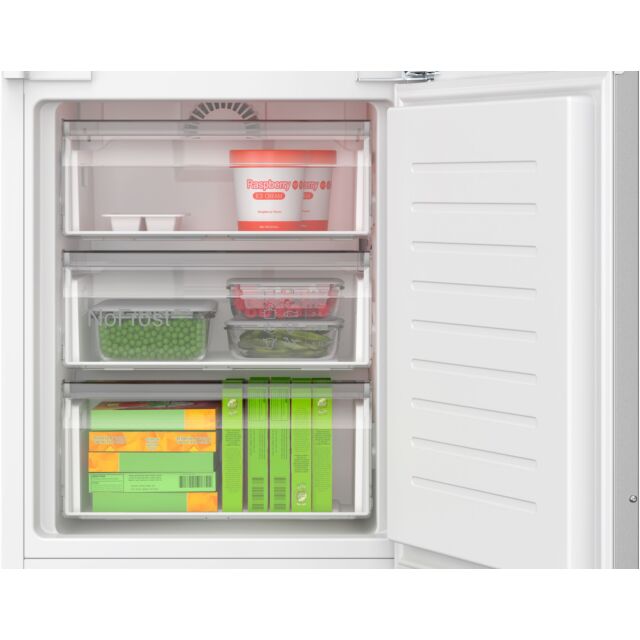 Bosch KIN96VFD0G Series 2, Built-in fridge-freezer with freezer at bottom, 193.5 x 54.1 cm, sliding hinge