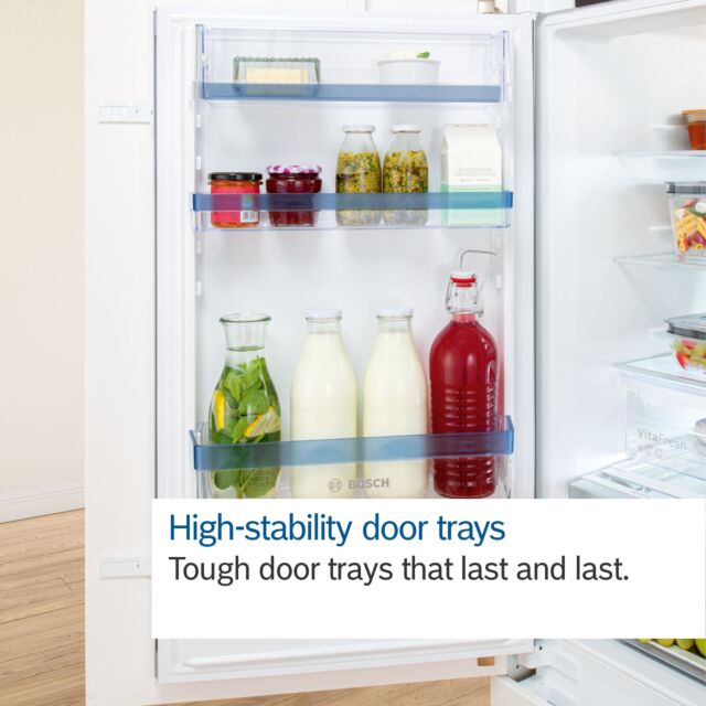 Bosch KIN96VFD0G Series 2, Built-in fridge-freezer with freezer at bottom, 193.5 x 54.1 cm, sliding hinge