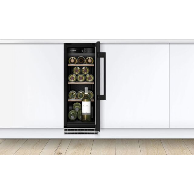 Bosch KUW20VHF0G Series 6, Built-in wine cooler, 81.8 x 29.8 cm