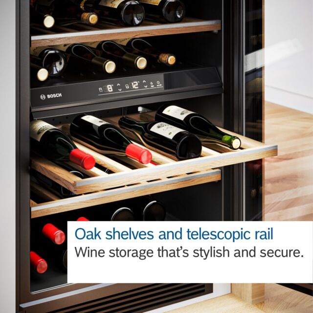 Bosch KUW21AHG0G Series 6, Built-in wine cooler, 81.8 x 59.8 cm