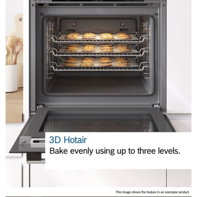 Bosch MBA533BB3B Red LED display, Main oven 5 functions,, EcoClean back. 2nd oven 3 functions