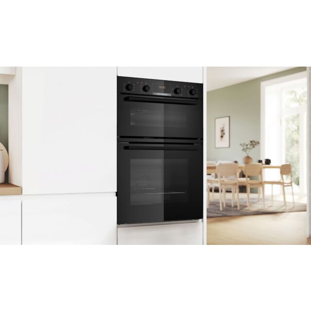 Bosch MBA533BB3B Red LED display, Main oven 5 functions,, EcoClean back. 2nd oven 3 functions