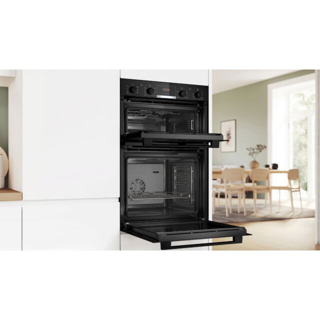 Bosch MBA533BB3B Red LED display, Main oven 5 functions,, EcoClean back. 2nd oven 3 functions